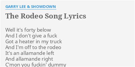 rodeo song lyrics.